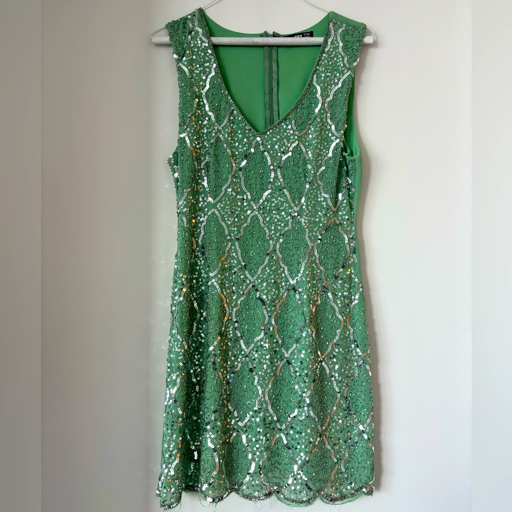 Sequin shift dress